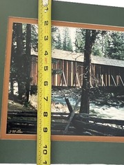11 X 14 Matted Photo Of Covered Bridge At Yosemite Park Scenic Landscape Signed