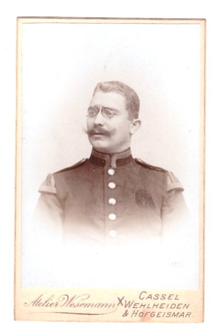 Beautiful CDV Photo Circa 1900, Pretty Soldier – Cassel