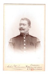 Beautiful CDV Photo Circa 1900, Pretty Soldier – Cassel