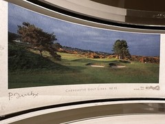 Carnoustie Hole 13 Par 3 Photographed And Signed By Pat Drickey 4”x10” Framed