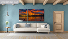 Twilight Reflections: Lake Havasu Sunset Arizona Landscape Print