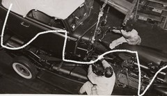 22x16cm Vintage Archive Photo 1937 GM Factory Plant Cadillac Convertible Chevrolet Photo