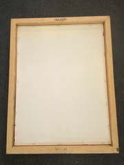 Vintage Snow Ice Mountain Lake Photo Professionally Framed 17.5”x13.5”