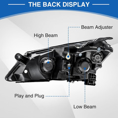 Headlights Headlamp Assembly Compatible with 2013 2014 2015 2016 2017 Chevy Trav