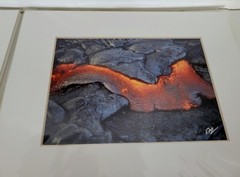 3 Patrick McFeeley Lava Signed Matted Photographs~Hawaii Volcano ~ 8″ x 10″ ~New