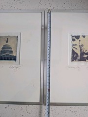 Vintage signed Michael Bryant Photography USA Art, Black & White Set Of 2
