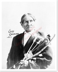 Geronimo Native American Chiricahua Apache Indian Chief Silver Halide Photo