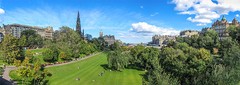 Edinburgh Panorama / Panoramic- Princess Street Gardens apprx. 1×3 feet!
