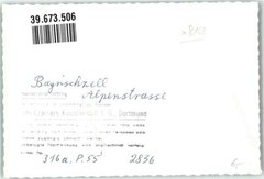 39673506 – 8163 Bayrischzell Alpine Road Photo Original from Archive of a