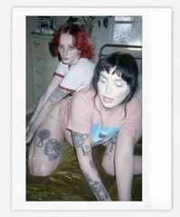 Art Pinup Alt models Hexmotel And Brielle Instax Wide Instant Film Print