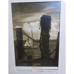 THUNDERHEAD ~John W. Gregory ~ Sepia Photo Framed & Signed by Artist 12 x10