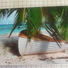 Photo On Stretched Canvas Honeymoon Island, St Thomas US Virgin Islands 5.5”x16”