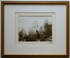Don Hong-Oai -Original Signed Photograph 1984 -Asian Landscape w/Woman & Goat