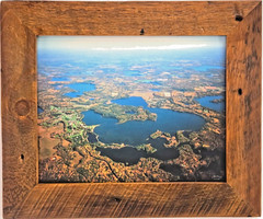 Birch Island Lake, Burnett County Voyager Wisconsin Aerial Photo. Frame Optional