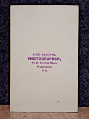Antique 1860s Civil War CDV Photo Alexander Gardner Washington DC Bearded Man