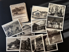 Oberammergau historical photos Huber series Passion Village 12 small photos 9×6 cm