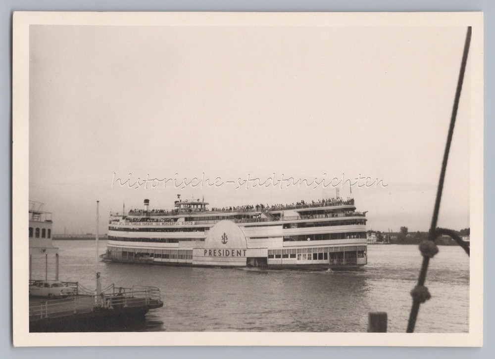 New Orleans USA 1964 – Steamer PRESIDENT Mississippi Ferry – Photo 1960s
