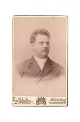 CDV photo portrait of a man with dedication-Heidelberg 1893