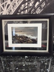 Michael Walsh Framed Signed Photograph Easkey Co. Sligo Ireland 19 1/4”x14 1/2”