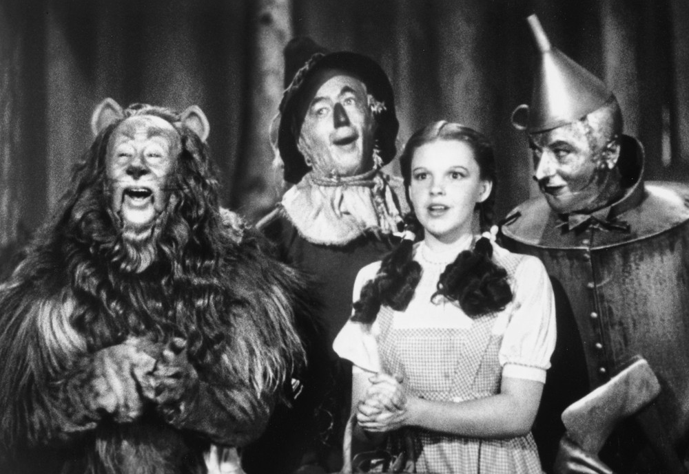 Wizard Of Oz Cast Dorothy Scarecrow Tin Man Cowardly Lion Photo 8.5×11