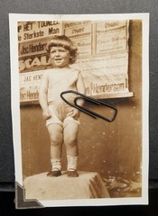Photo portrait young child election poster cinema advertising model Bavaria old picture advertisement