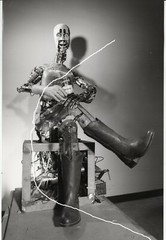 30x20cm origin archive photo 1983 Andy Warhol robot A2W2 by Alvaro villa photo A