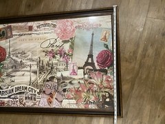 City Of Paris 38x27in Frame With Parisian Dream City And The Mona Lisa Big Frame