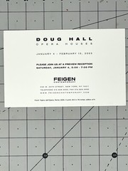 Doug Hall (b. 1944) Art Announcement Card 2003 – Opera Houses – Feigen Gallery