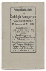 Photograph Chr. Baumgartner, Wolfratshausen, Untermarkt 248, boy in festive