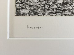 BRUCE BLUM Matted & SIGNED B&W Photo Print (9 3/4 «X 10»)-«Laocoon»