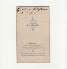 Szekely CDV Photo Fine Young Lady / Countess / Named – Vienna 1866