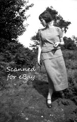 45 NEGATIVES IN ALBUM RICH COUPLE & BOYS AT HOME & GARDEN 1941-56 FASHIONS