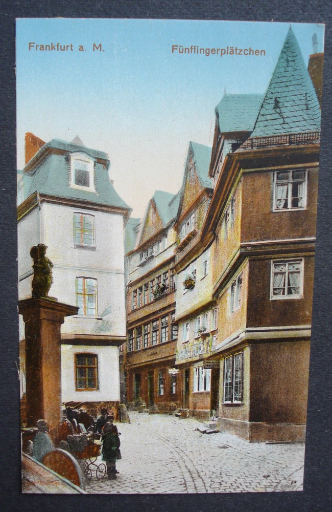 Coloured. Photo Postcard Postcard 1900: Frankfurt Five Finger Cookies