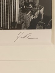Jesse Kalisher Signed Black & White Empire State Building NYC Photograph