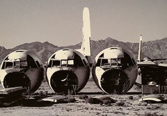 VINTAGE AIRCRAFT /AIRPLANE SALVAGE SCRAPYARD SURREAL LANDSCAPE PHOTOGRAPH