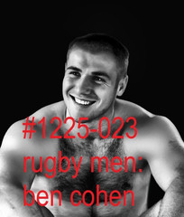 MALE PORTRAIT #1225-023 -athletes series -rugby men -ben cohen – free ship in us