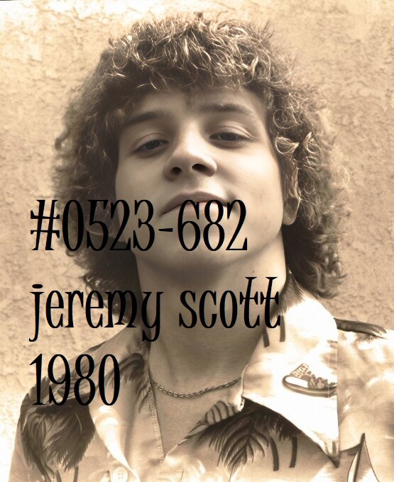 VINTAGE MALE PORTRAIT #0523-682 -JEREMY SCOTT, L.A. 1979 – free shipping /usa