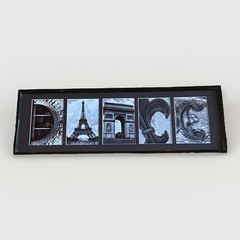 Word Letter Art «DANCE» Black/White Framed Matted Glass Covered 24×8” Wall Decor