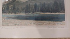Alfred Blyth original Photo of Banff Park Alberta Pencil signed and titled