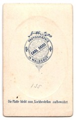 Photograph Carl Deiss, Waldshut, Bahnhof-Straße, middle-class man in fine Zw