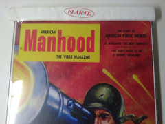 Plak-It AMERICAN MANHOOD Magazine cover 17 Inch x 11 Inch Print Plaque