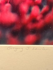 Original Signed Gregory Lawler, Framed Limited Edition- «Field of Dreams»