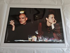 Nan Goldin (1953- ) – Michael Raberg & Geno in Paris Bar – signed Chibachrome