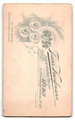 Photograph Franz Kaufmann, Vienna, Himbergerstrasse 25, portrait young lady in mo