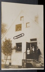 Photo Ansbach Franconia View Residential Family Sign Building Flower Pot Plants