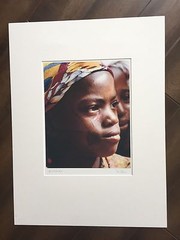 BRUCE BLUM SIGNED COLOR Photo Print (18″X 24″)-«Girl with Red Paint «