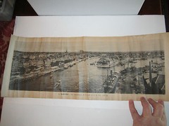 3 OLD FRENCH PHOTOGRAPHS – FRANCE – HEAVY PAPER – 24″ X 9″ – TUB RH-7