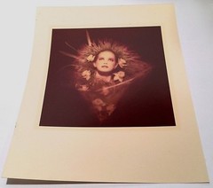 VINTAGE SURREAL MODERNIST PORTRAIT FIGURE FLOWER BOQUET PHOTOGRAPH AVANT GARDE