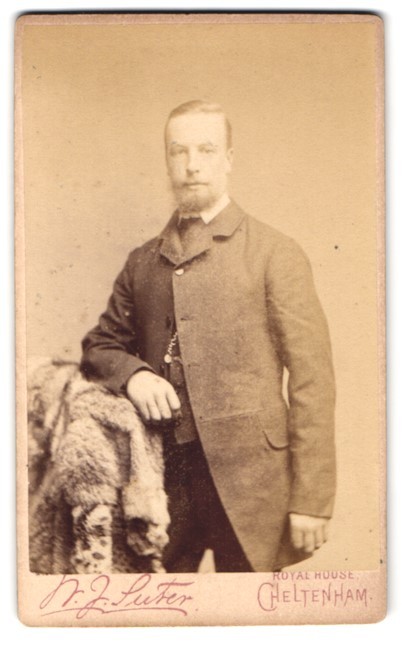 Photograph N. J. Luter, Royal House, Cheltenham, Portrait of an Elegant Gentleman