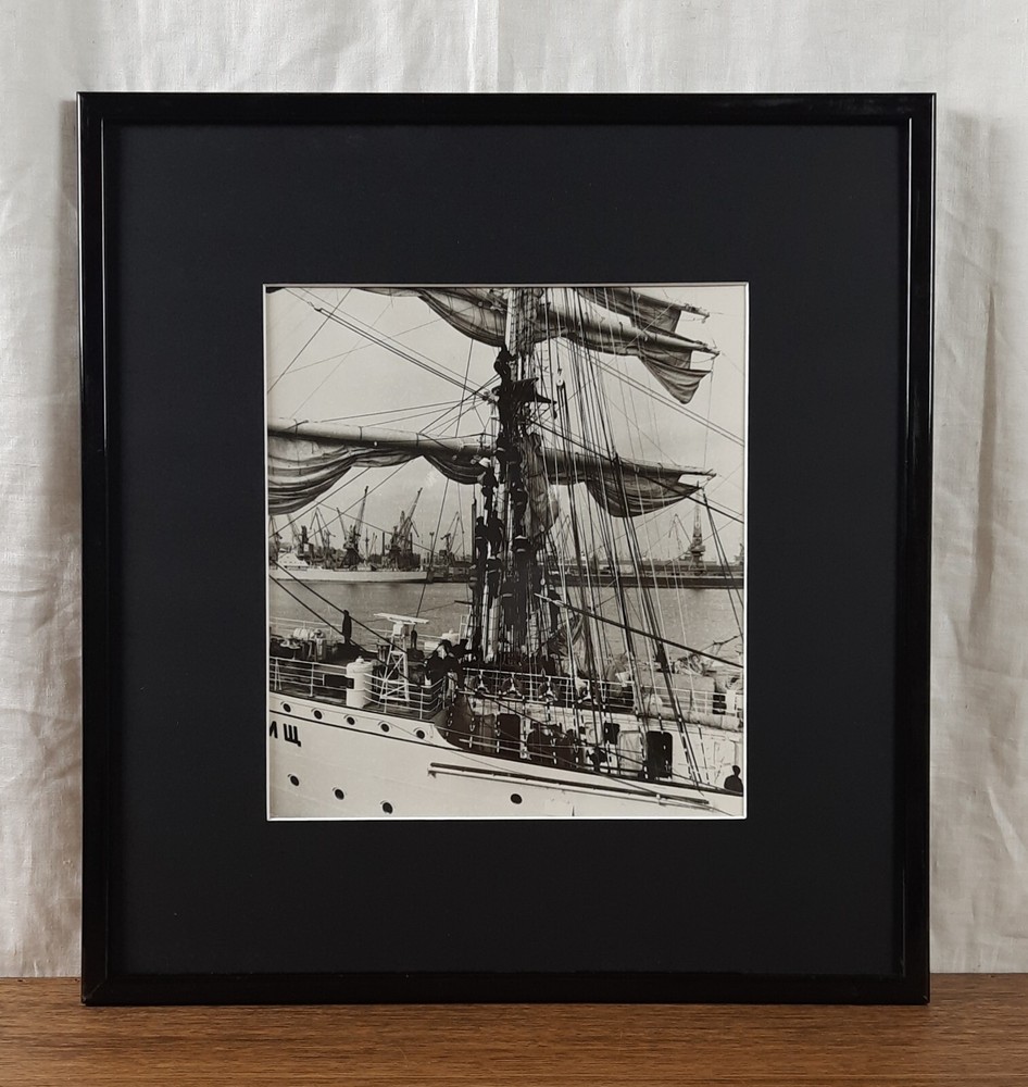 Original Vintage USSR Photo, Sailboat «Tovarishch», Ukrainian vintage photo